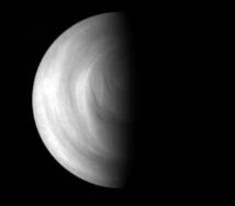 Terminador de Venus. Fuente: ESA.