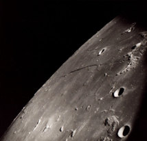 Mar de la Tranquilidad fotografiado desde el Apolo 8. Fuente: Wikimedia Commons.