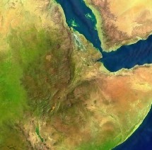 Etiopía desde los satélites. Nasa.