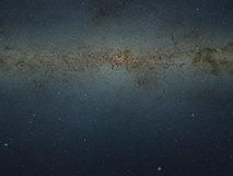 Mosaico gigapíxel de las partes centrales de la Vía Láctea obtenido por VISTA. Fuente: ESO.