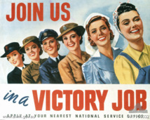 En muchos países Aliados se animó a las mujeres a unirse a las fuerzas armadas durante la II Guerra Mundial. Fuente: Wikimedia Commons.