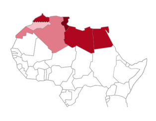 Países del norte de África en los que se han encontrado genes comunes con el hombre de Neandertal. Fuente: CSIC.