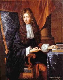 Retrato de Robert Boyle, por Johann Kerseboom. Fuente: Wikimedia Commons.
