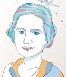 Ilustración de la física austriaca Marietta Blau. Imagen: Laia Turmo. Fuente: Universidad de Barcelona. Ilustración de la física austriaca Marietta Blau. Imagen: Laia Turmo. Fuente: Universidad de Barcelona.