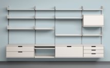 Una estantería modular de Vitsoe. Fuente: Vitsoe.