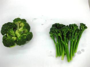 El bimi, una variedad de brócoli aún poco conocida. Fuente: UPCT.