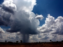 Nube de tormenta formándose en Namibia. Imagen: Nina Ražen. Fuente: PLOS One/SINC. Nube de tormenta formándose en Namibia. Imagen: Nina Ražen. Fuente: PLOS One/SINC.