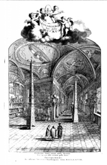 Museo de Kircher en el Colegio Romano, de Giorgio de Sepibus. Imagen: Athanasius Kircher at Stanford. Fuente: Universidad de Stanford.