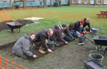 El equipo de excavación, en Seething Wells. Fuente: Kingston University.