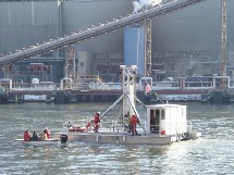 Prueba de una turbina en aguas de  NY. Verdant Power.