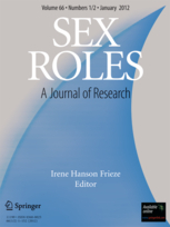 Portada de la revista Sex Roles. Fuente: Springer. Portada de la revista Sex Roles. Fuente: Springer.