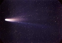 Cometa Halley en marzo de 1986. Imagen: NASA/W. Liller. Fuente: NASA.
