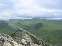 Sierra de Aralar, en el noroeste de Navarra. Fuente: Wikimedia Commons.