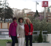Las investigadoras de la Universidad de La Rioja M.ª Ángeles Valdemoros, Ana Ponce de León y Eva Sanz, autoras del estudio. Fuente: UR.