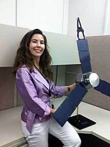 La investigadora Michela Muñoz Fernández. Fuente: NASA.