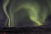 Aurora sobre Noruega. Fuente: ESA.