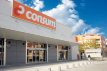 Un supermercado Consum, que dona productos en buen estado pero no comercializables. Fuente: Consum.