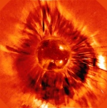La imagen conseguida por la sonda SOHO. Fuente: ESA.
