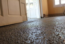 Imagen del acabado nivelado del material aplicado en la casa museo Gaudí. Fuente: UPC. Imagen del acabado nivelado del material aplicado en la casa museo Gaudí. Fuente: UPC.