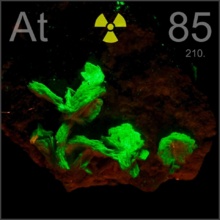 El astato. Imagen: MarlonMarin1. Fuente: Wikipedia. El astato. Imagen: MarlonMarin1. Fuente: Wikipedia.