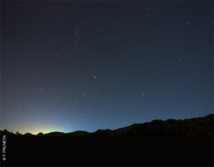 La lluvia de estrellas Dracónidas. Imagen: F. Prunedo. Fuente: CSIC.