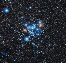 El cúmulo estelar NGC 3766. Fuente: ESO.