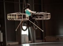 Prototipo de bicicleta voladora presentado en Praga. Fuente: Technodat.