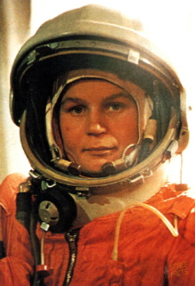 Valentina Tereshkova, vestida de astronauta. Fuente: ESA. Valentina Tereshkova, vestida de astronauta. Fuente: ESA.