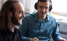 Los investigadores de KTH, probando su nuevo método. Fuente: KTH. Los investigadores de KTH, probando su nuevo método. Fuente: KTH.