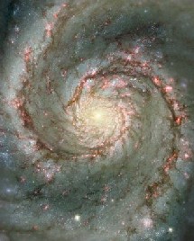 Galaxia M-51, típico modelo espiral. Nasa.