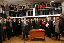 Momento de la firma. Fuente: PSOE. Momento de la firma. Fuente: PSOE.