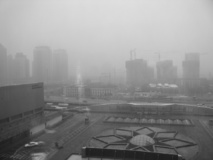 NIebla tóxica sobre Pekín. Imagen: Kevindooley. Fuente: Flickr.