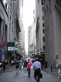 Wall Street, donde el dinero va y viene.
