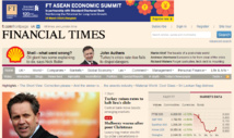 Portada del 'Financial Times', uno de los diarios que mejor está haciendo la transición al negocio digital.