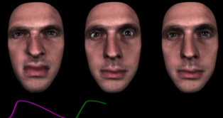 Animación en 4D de las emociones humanas. Fuente: Universidad de Glasgow. Animación en 4D de las emociones humanas. Fuente: Universidad de Glasgow.