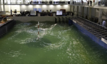 Tanque de pruebas del IH Cantabria. Fuente: Cantabria Campus Internacional. Tanque de pruebas del IH Cantabria. Fuente: Cantabria Campus Internacional.