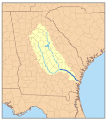 Río Altamaha, en el Estado de Georgia. Imagen: Pfly. Fuente: Wikipedia. Río Altamaha, en el Estado de Georgia. Imagen: Pfly. Fuente: Wikipedia.