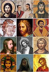 Diversas representaciones de Jesús. Fuente: Wikipedia.