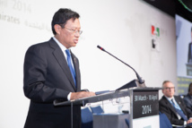 Ahmad Shabery Cheek, en su alocución. Fuente: UIT. Ahmad Shabery Cheek, en su alocución. Fuente: UIT.