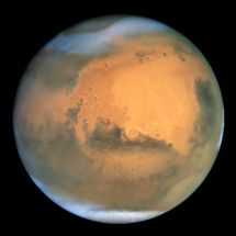 Marte observado por el telescopio espacial Hubble. Fuente: Hubble Site.