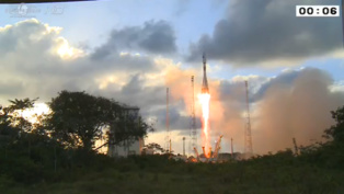 Despegue de Sentinel-1, ayer. Fuente: ESA/CNES/Arianespace. Despegue de Sentinel-1, ayer. Fuente: ESA/CNES/Arianespace.