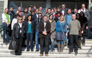 Los representantes del consorcio ECsafeSeafood, en Lisboa, en la reunión inaugural del proyecto. Fuente: ECsafeSeafood.