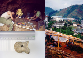 Excavaciones en Labeko Kova. Fuente: UPV-EHU.