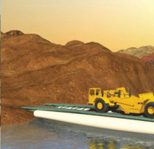 El puente hinchable de Cimne. Fuente: Buildair. El puente hinchable de Cimne. Fuente: Buildair.