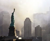 La Estatua de la Libertad el 11 de septiembre de 2001