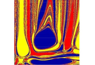 La figura fractal seleccionada, que recuerda a la corriente de agua de un río. Imagen: F. Blesa et al. Fuente: URJC.