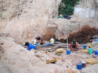 Yacimiento arqueológico de El Salt. Imagen: Ainara Sistiaga. Fuente: Universidad de La Laguna. Yacimiento arqueológico de El Salt. Imagen: Ainara Sistiaga. Fuente: Universidad de La Laguna.
