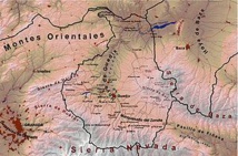 Localización de la Hoya de Baza. Fuente: Wikipedia.