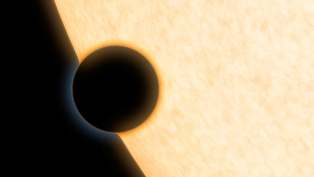 Ilustración artística del planeta HAT-P-11b. Fuente: NASA/JPL-Caltech.