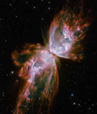 La Nebulosa Mariposa, en 2009. Fuente: NASA/ESA/Hubble SM4 ERO Team
